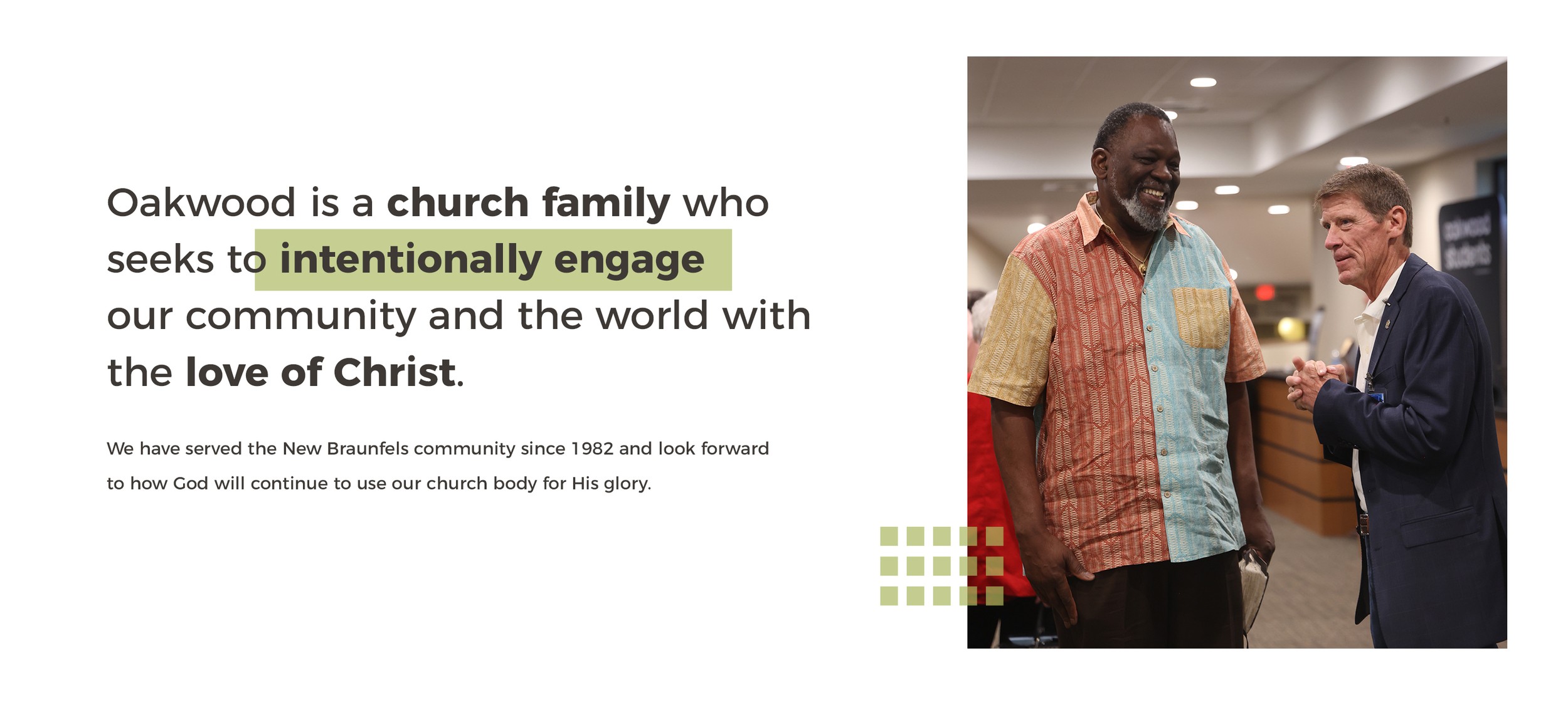 Oakwood Church community gathering